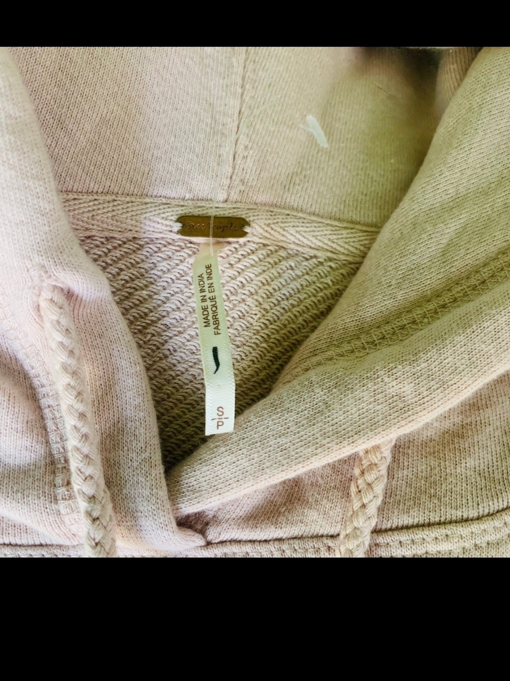 Free People Blush Pink Oversized Hoodie Sweatshirt - Picture 2 of 7